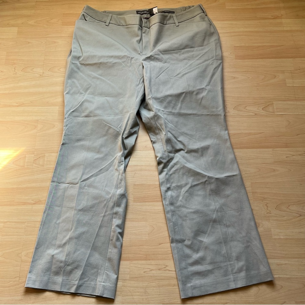 Eddie Bauer Women's Light Gray Dress Trousers